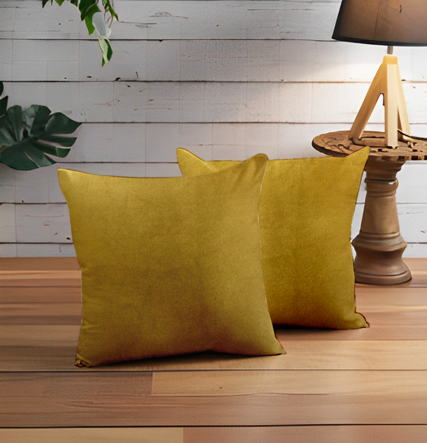 Coop Casper Sn16 Plain Cushion Cover - Bright Yellow, 18x18 | Enera