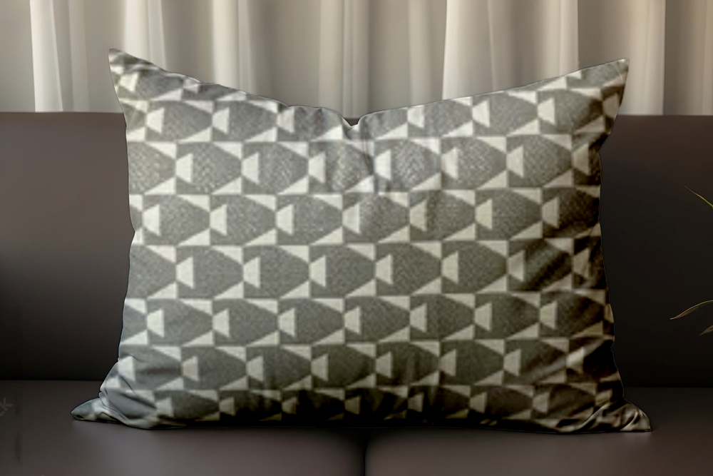 SRM Mamb D402 Cushion Cover Grey 11 x 19 | Sleek & Modern | Enera