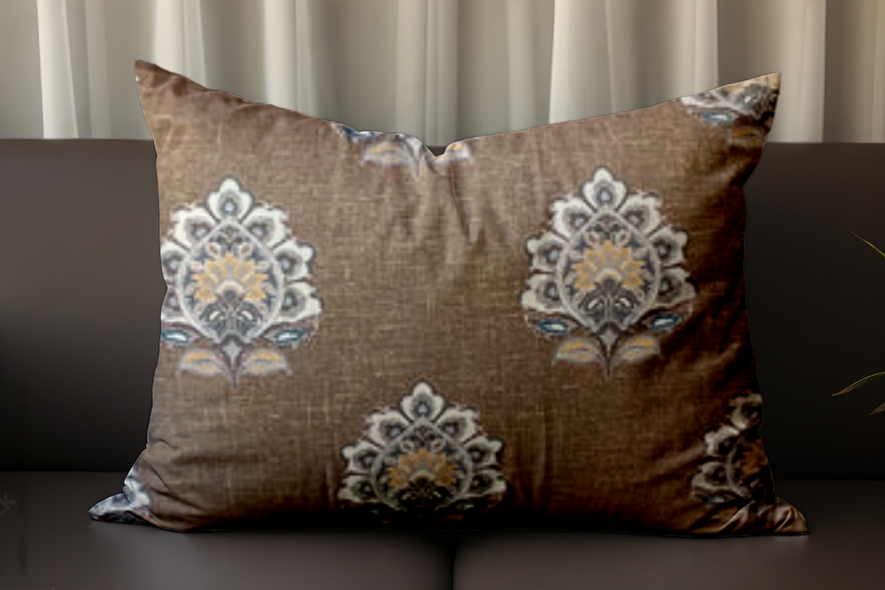 SRM Vict-105 Cushion Cover Brown 11 x 19 | Elegant & Cozy | Enera