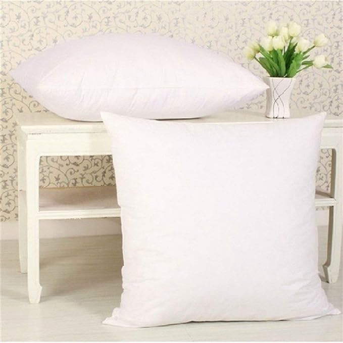 Premium Polyester Fiber Cushion Fillers - Pack of 1 Pcs | 12 x 12 Inches | White| Sofa Pillow, Sofa Cushion, Cushion Pillow, Cushions for Bed - Agarwal Bedding and Furnishing