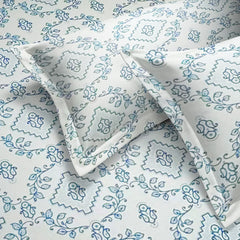 enera Printed King Bedsheet with 2 Pillow Covers 100% Pure Cotton