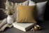 Orient CC Golden Cushion Cover – Elegant Golden Color, 18x18 Inches | Enera