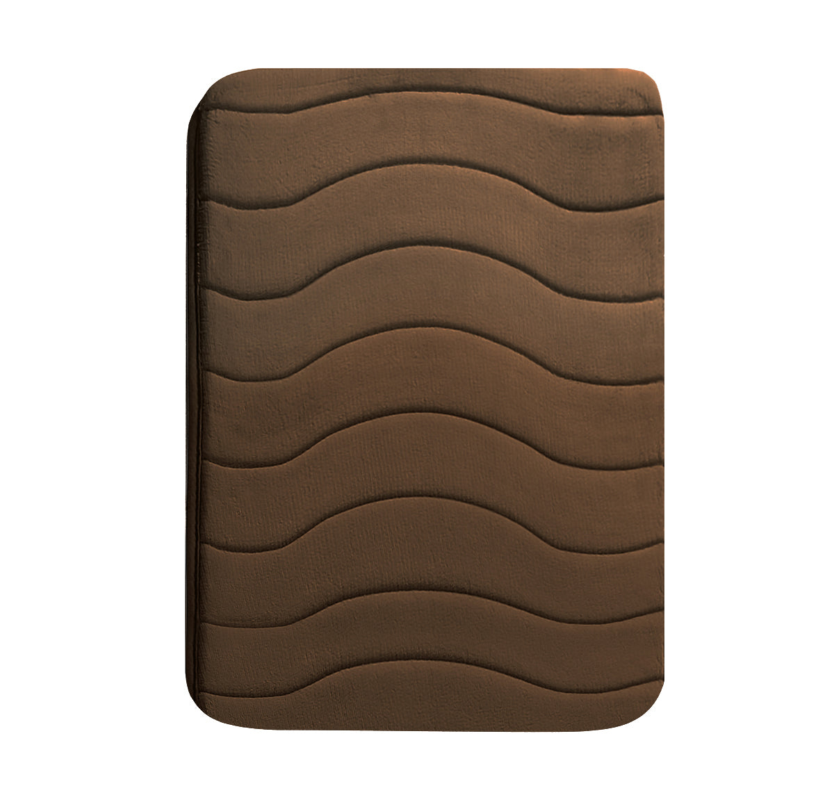 Grapes Wave Vind Memory Foam Brown Color Bathmat - 50 x 80 cm