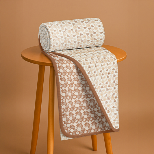 enera Printed Dohar 100% Pure Cotton, Summer Blanket for AC Rooms