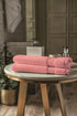 D Decor Crest Collection Coral Pink Hand Towel | Luxurious Softness & Elegant Design | Enera