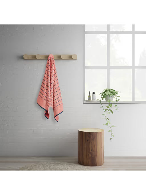 EXOTICA Custard Coral Bath Towel | Soft & Stylish | Enera