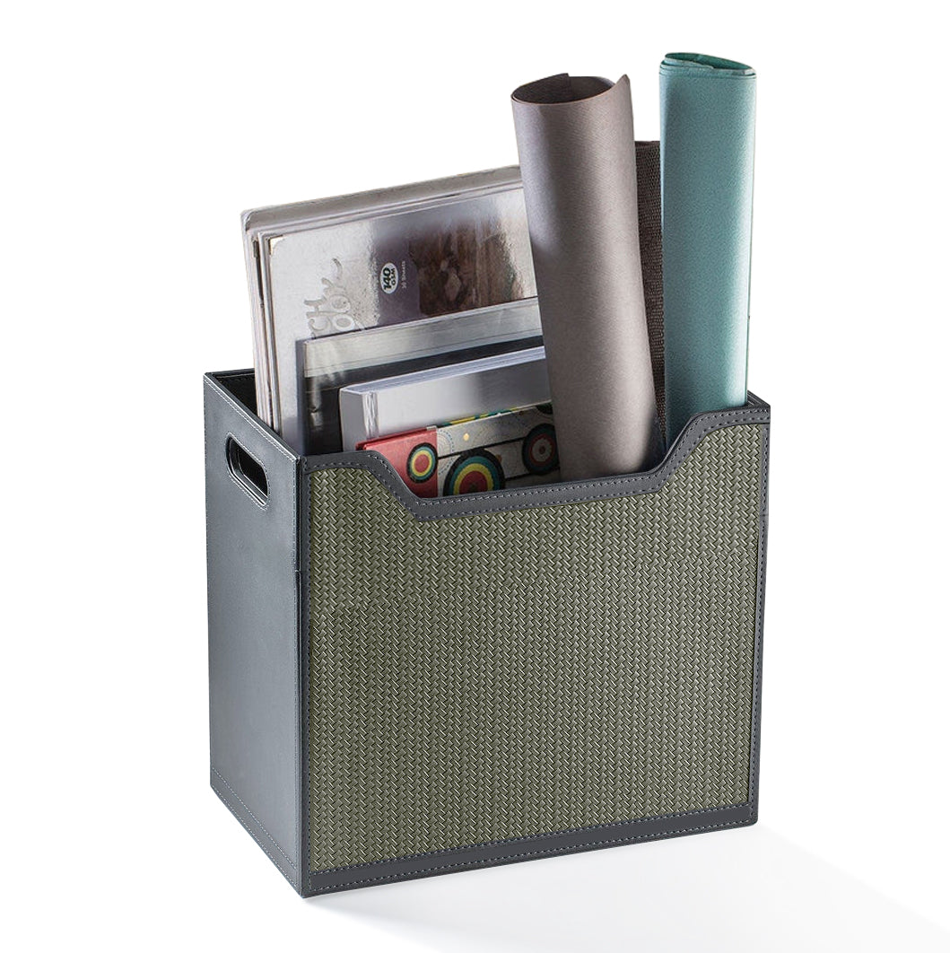 Vivid Magazine Holder & Room Organizer in Grey Color