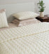 D Decor Legacy II Collection Marshmallow-Oatmeal Quilted Bedspread Set