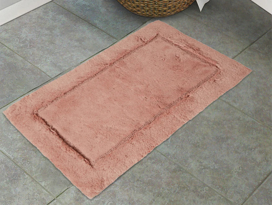 Spaces Innovation Hygro Collection Coral Bath Mat – Large Size & Superior Absorbency | Enera