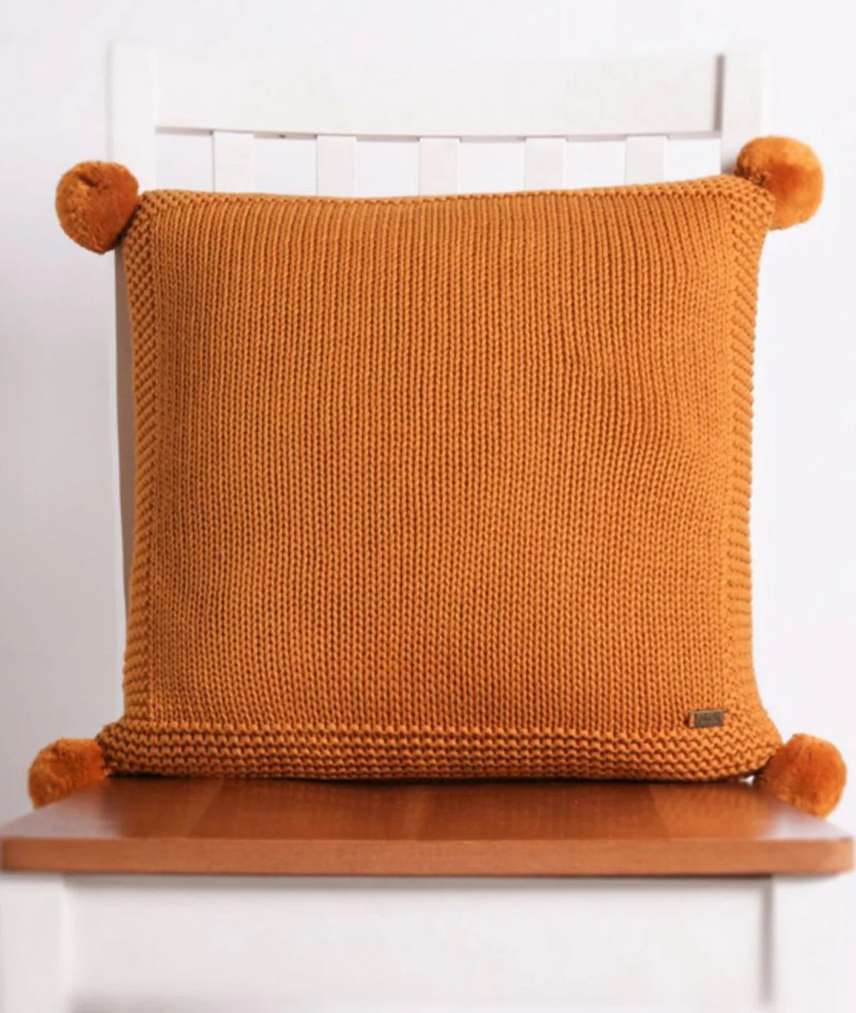 Pluchi Mustard Cushion Cover PLCHKN404071 16 x 16 | Vibrant & Chic | Enera