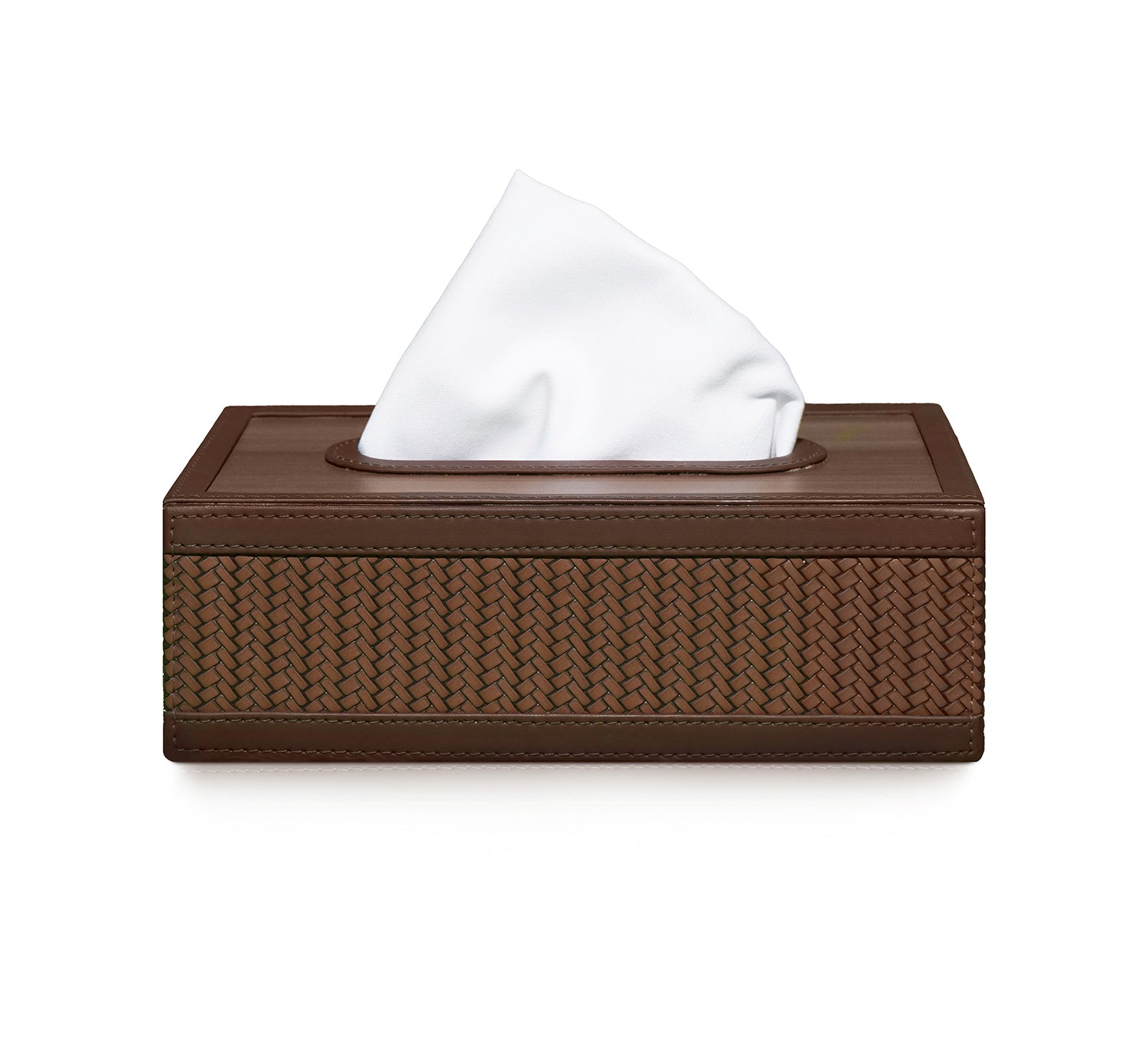 Vivid Tissue Box in Brown Color