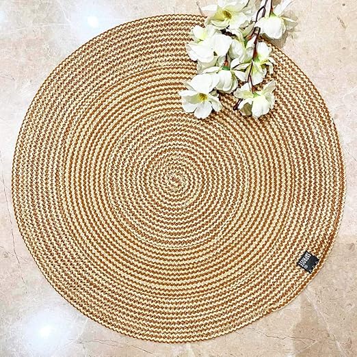 Saprose Craft Round Placemat PM0005 Beige Color 40cm