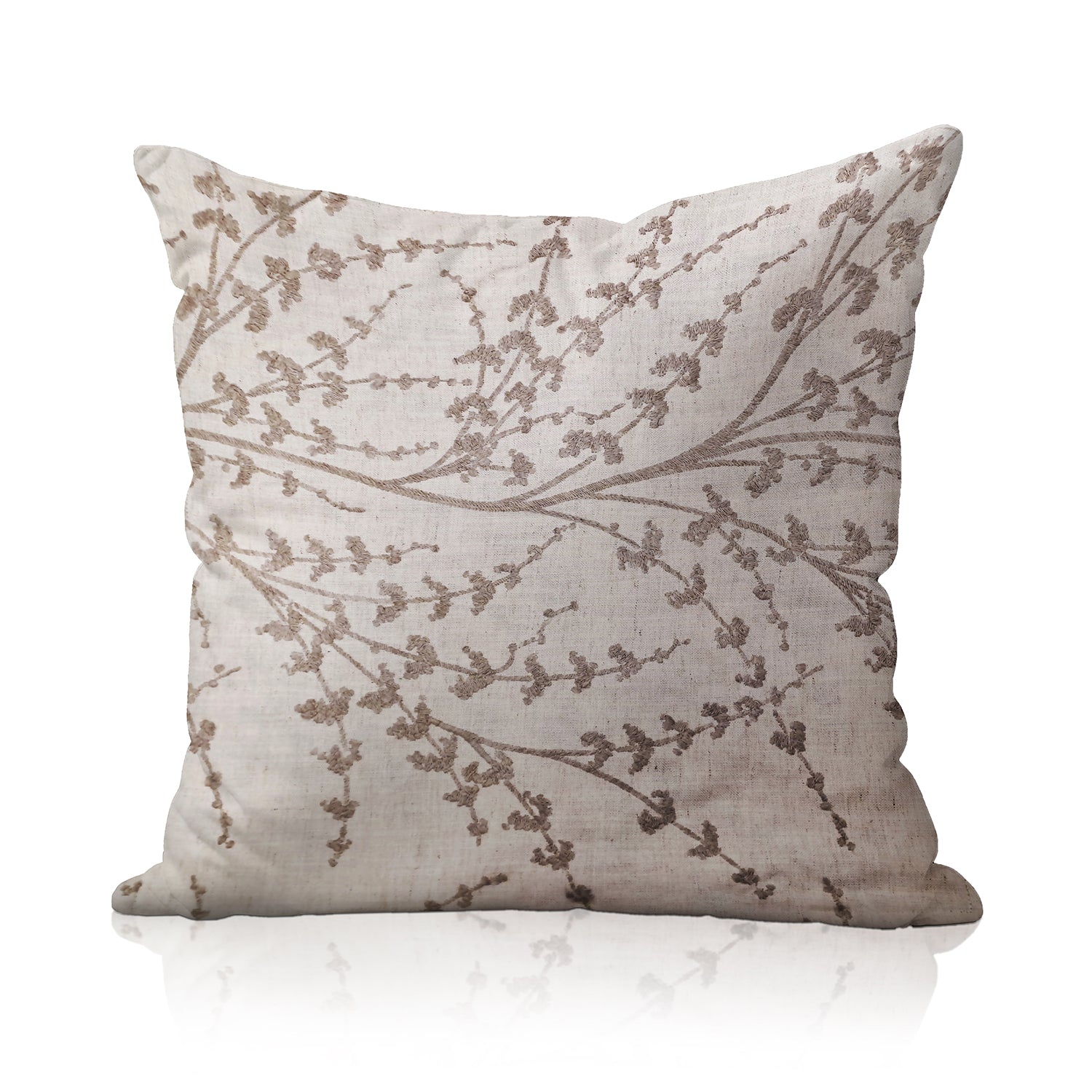 SRM SAMA B202 Dark Cream Cushion Cover 18x18 Inches | Elegant & Stylish | Enera