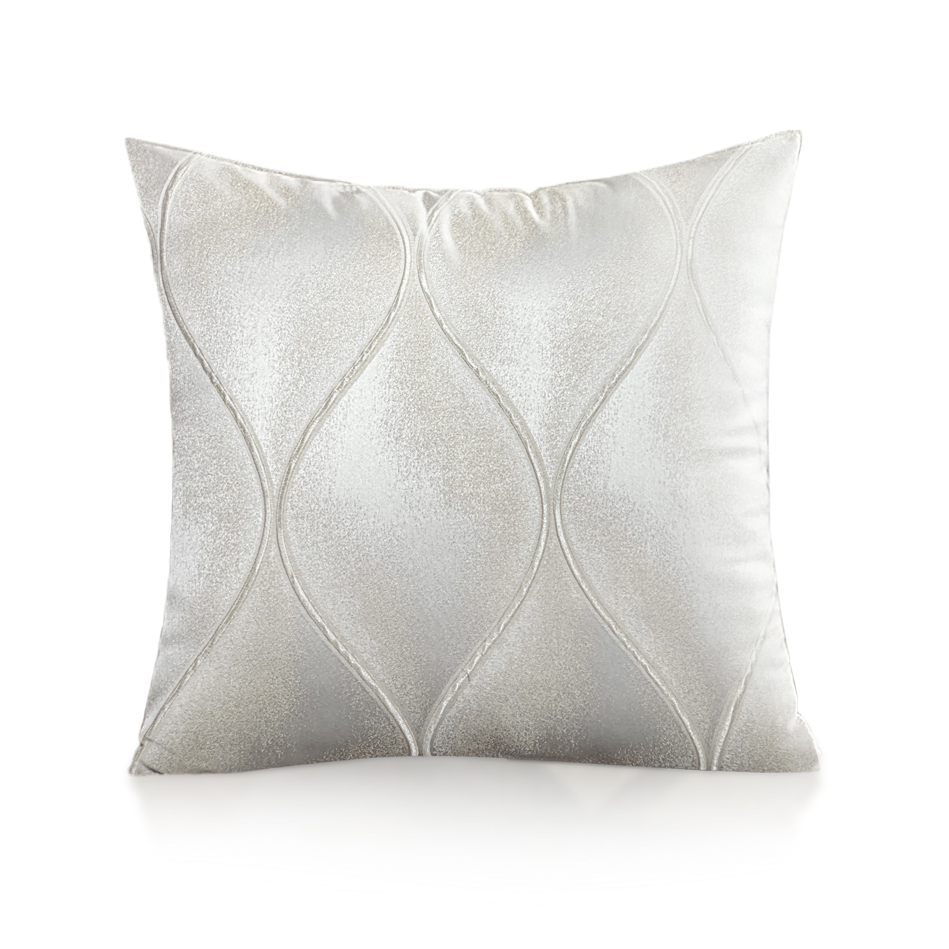 DDR DRTX10 SN 1056 Grey Ivory Colour Cushion Cover 16x16 | Elegant & Versatile | Enera