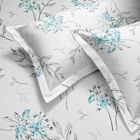 enera Printed King Bedsheet with 2 Pillow Covers 100% Pure Cotton