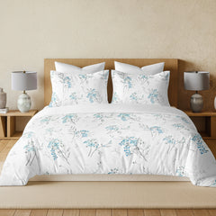 enera Printed King Bedsheet with 2 Pillow Covers 100% Pure Cotton