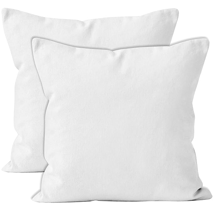 Premium Polyester Fiber Cushion Fillers - Pack of 1 Pcs | 24 x 24 Inches | White| Sofa Pillow, Sofa Cushion, Cushion Pillow, Cushions for Bed - Agarwal Bedding and Furnishing