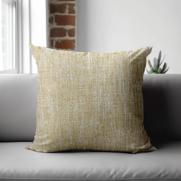 SRM MAMB C-303 Yellow Cushion Cover 16x16 Inches | Bright & Cheerful | Enera