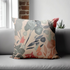 SRM ASTO 303 Peach Cushion Cover | Stylish 16x16 Decorative Pillow Cover | Enera