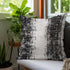 HEMP Baff Sr 12 Print Cushion Cover-Black & Grey Color 18x18 inch