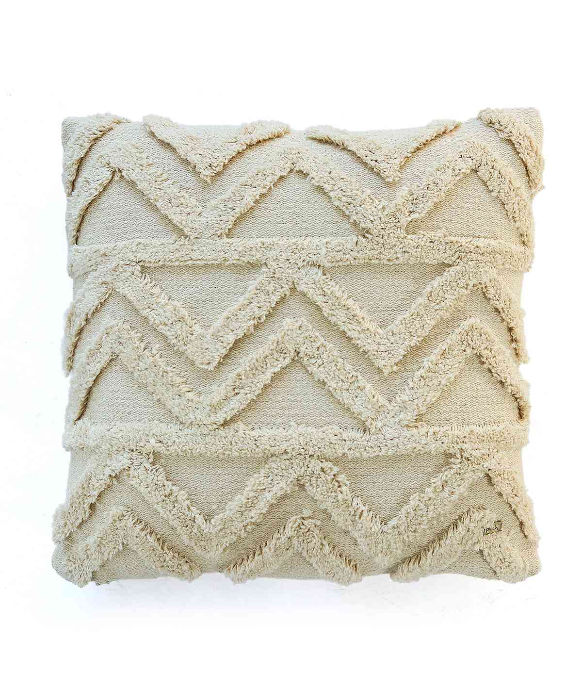 Pluchi Natural Color Cushion Cover 18 x 18 | CCTFT088 | Enera