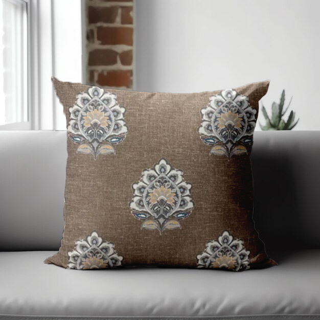 SRM Vict -105 Light Brown Cushion Cover 18x18 | Cozy & Stylish | Enera