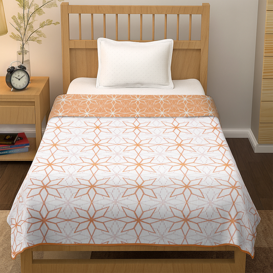 enera Printed Dohar 100% Pure Cotton, Summer Blanket for AC Rooms