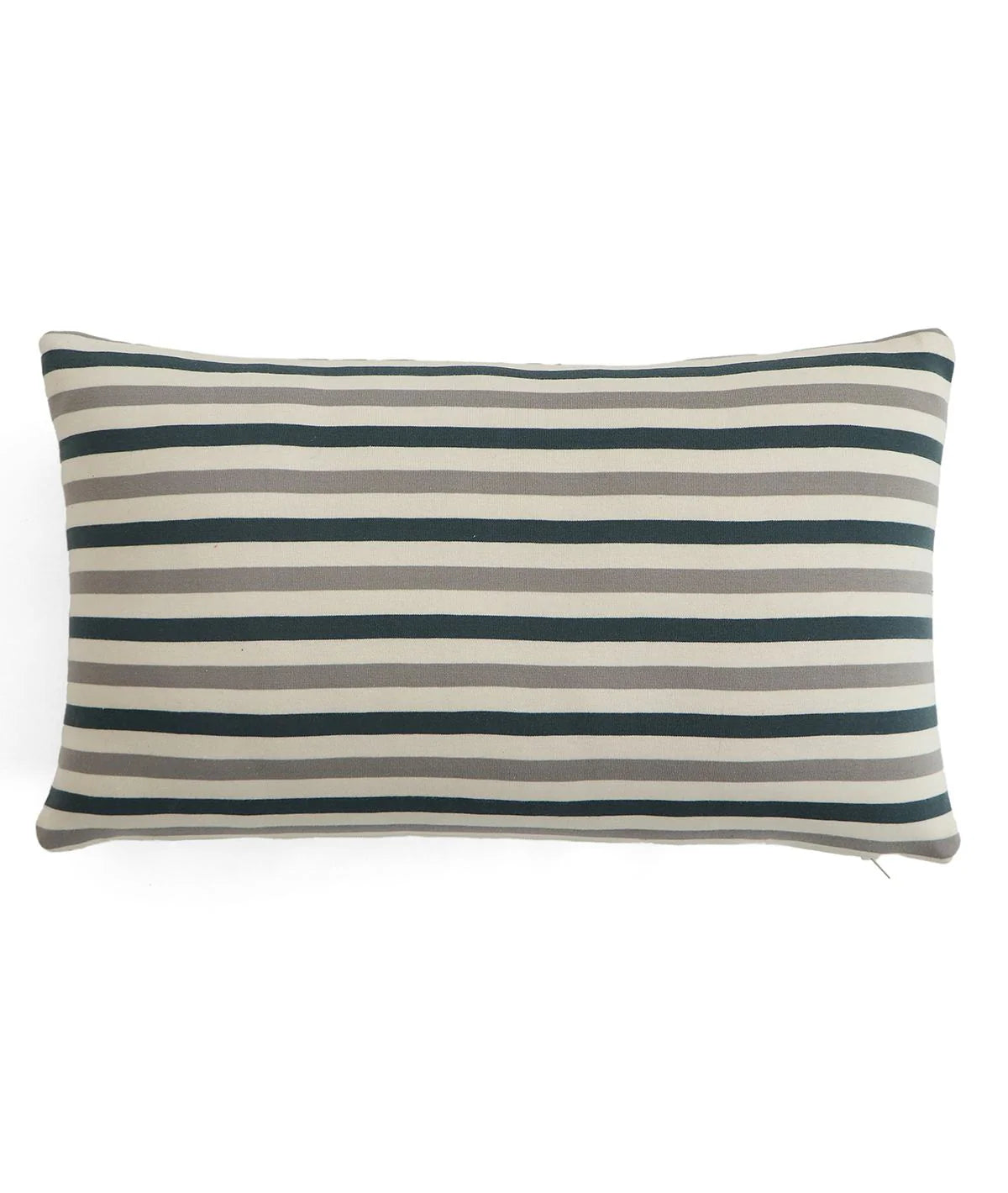 Pluchi Champion Blue & Natural Light Cushion Cover 12 x 20 | Stylish & Elegant | Enera