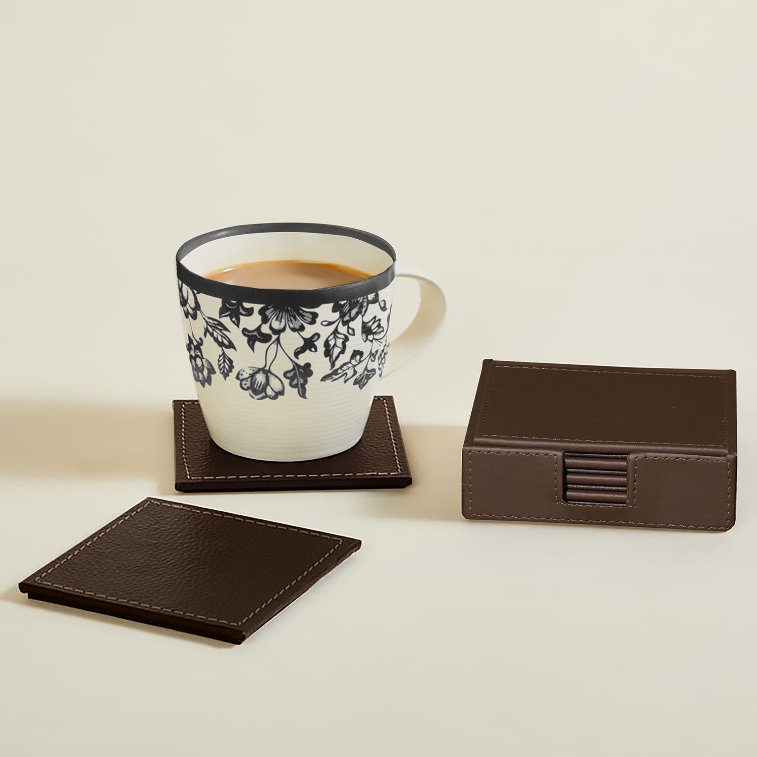 Vivid Table Coaster in Brown Color