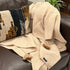 HONEYCOMB OATS BEIGE WOVEN THROW WITH TASSELS - Agarwal Bedding and Furnishing