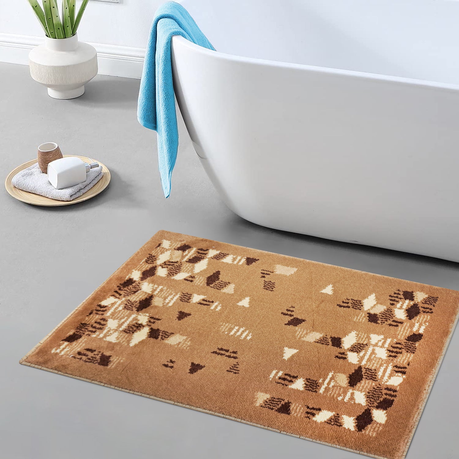 Natura Life Turkey 45cm X 75cm DM0010 Multi Brown Color Mat