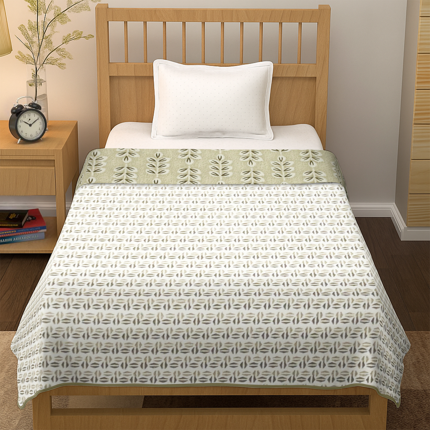 enera Printed Dohar 100% Pure Cotton, Summer Blanket for AC Rooms