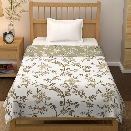enera Printed Dohar 100% Pure Cotton, Summer Blanket for AC Rooms
