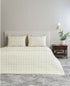 D Decor Legacy II Collection Marshmallow-Oatmeal Quilted Bedspread Set