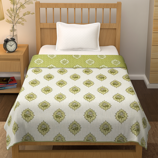 enera Printed Dohar 100% Pure Cotton, Summer Blanket for AC Rooms