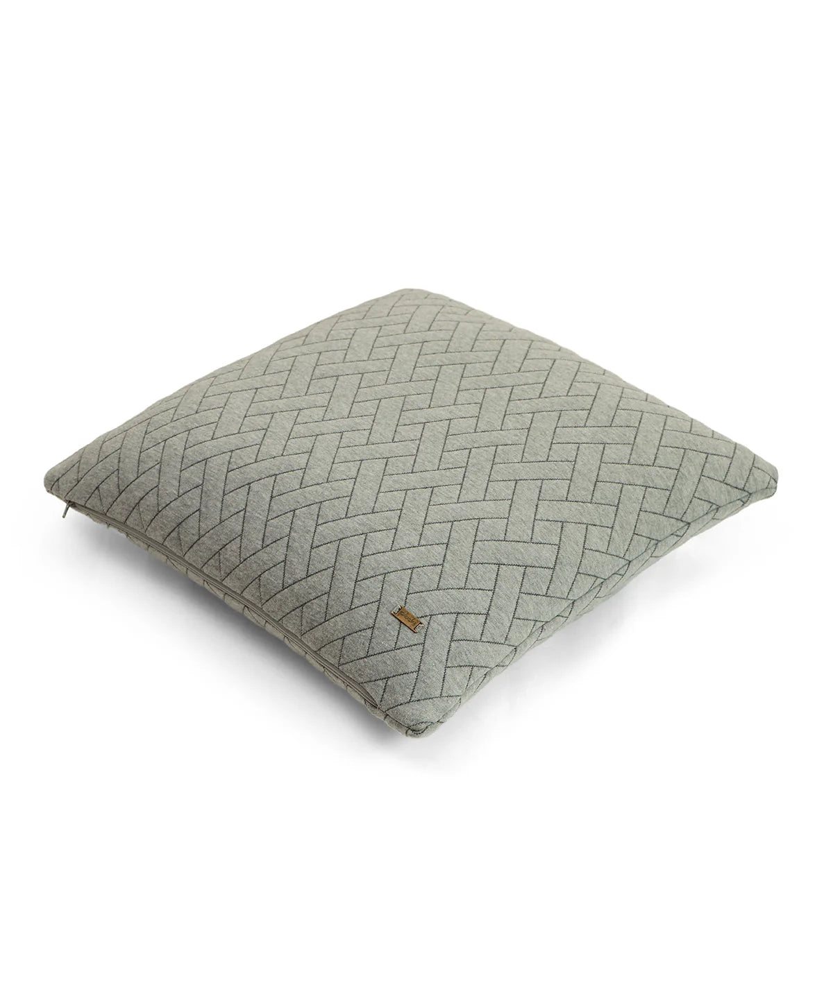 Pluchi Light Grey & Dark Grey Cushion Cover 18 x 18 | CCSTK0256 | Enera