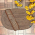 Saprose Craft Oval Placemat PM0001 Brown Color 30cm x 44cm