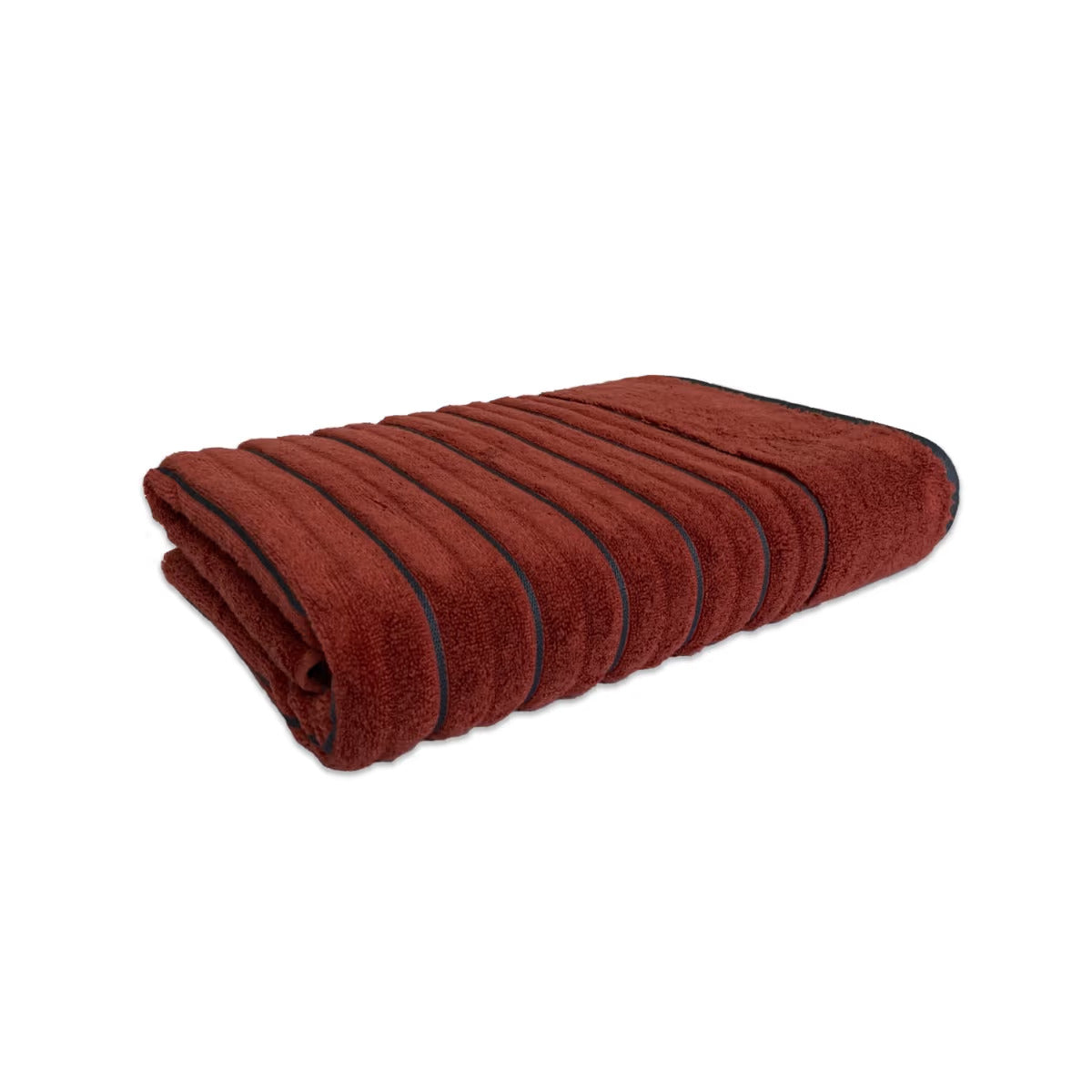 EXOTICA Burnt Orange-Ash Bath Towel | Soft & Absorbent | Enera