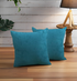 Coop Casper SN33 Plain Cushion Cover in Peacock Color - 16 X 16 | Elegant Home Textiles | Enera