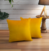 Glam 656 Plain Cushion Cover - SunLite Yellow, 18x18 | Stylish & Vibrant | Enera