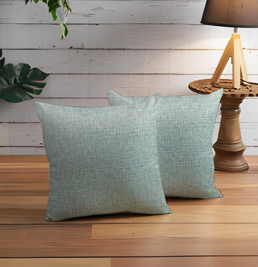 KCF Roya sele SN 22631 Cushion Cover in Green Color | 18 x 18 | Enera