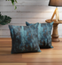 KCF Pers-707 Dark Blue Cushion Cover 18x18 | Elegant & Stylish | Enera