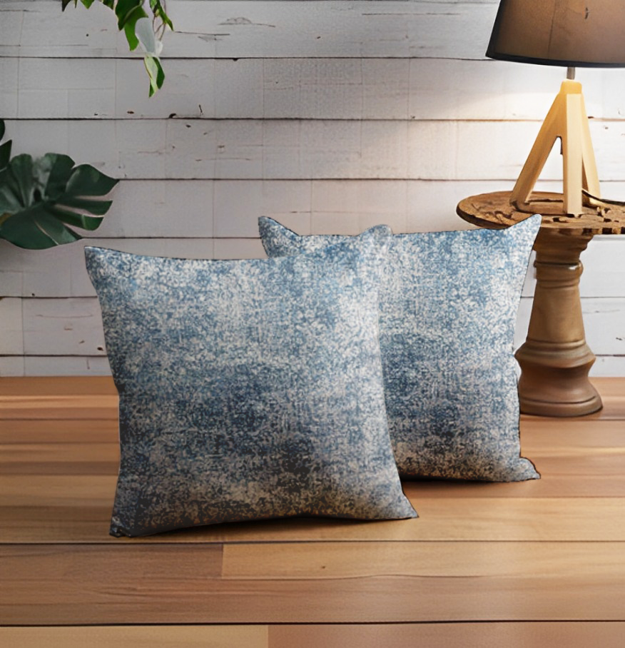 KCF Pina Sn 29201 Blue Cushion Cover 18x18 | Stylish & Durable | Enera