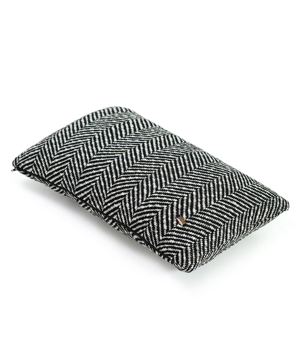 Pluchi Black & Natural Cushion Cover 12 x 20 | Stylish & Versatile | Enera