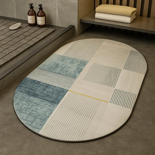 enera Bathroom Mat 40x60 cm Anti-Slip, Quick-Dry & Water Absorbing Mat