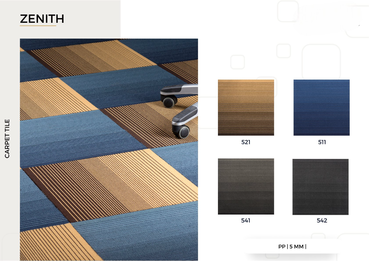 Rosetta Zenith Wall Carpet Tile & Plank Loop Pile | Elegant & Resilient Flooring | Enera