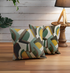 NUH Sassy SN133 Multi Green Cushion Cover 16x16 | Vibrant Home Décor | Enera