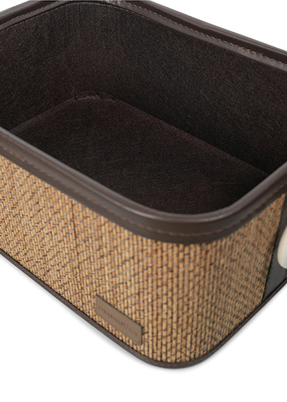 Obsessions Bamboo Sophia Laundry Baskets Beige Color M Size 1510 33(L) x 23(W) x 14(H)