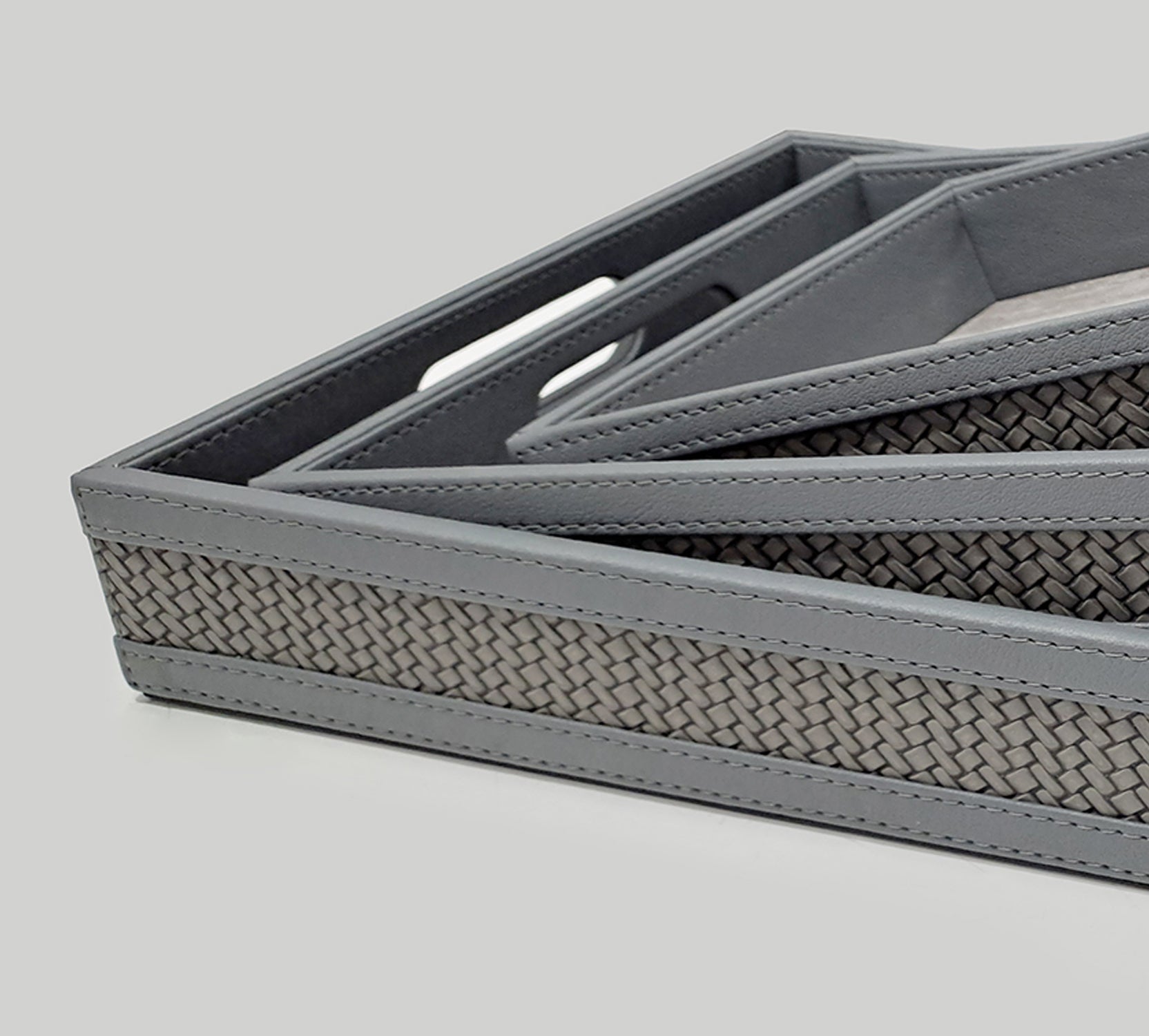 Vivid Rectangle Small Tray in Grey Color