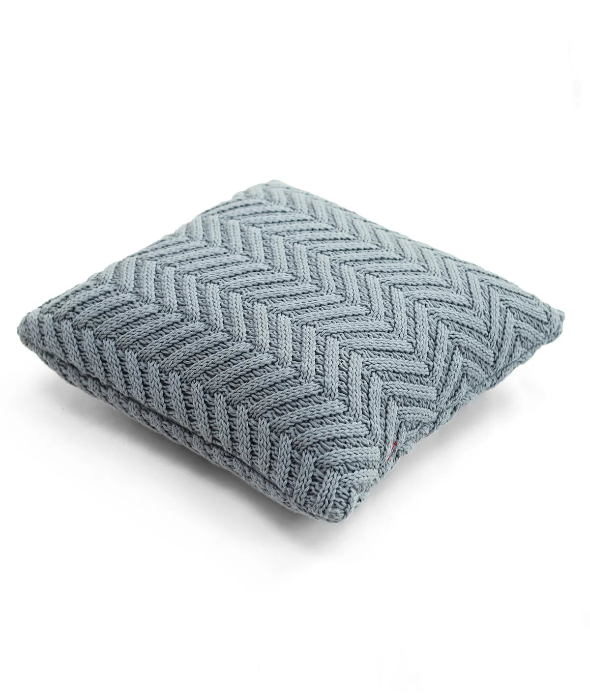 Pluchi Chevron Blue Grey Color Cushion Cover CCCHV0337 16 x 16